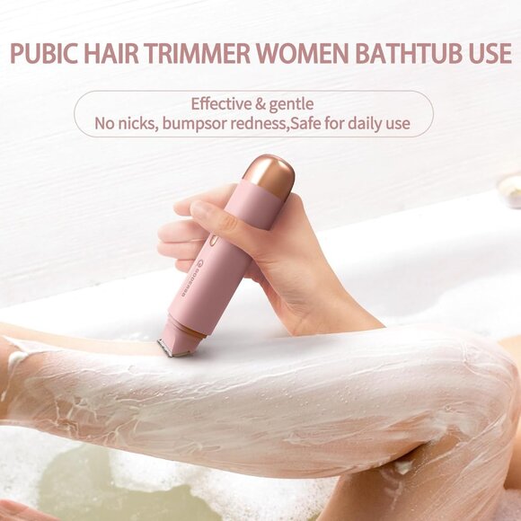 Bikini Trimmer for Women, Waterproof Electric Bikini Shaver Cordless Recharge Ra - Picture 4 of 7